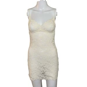 Edikted Melia Sheer Lace Mini Dress size‎ L